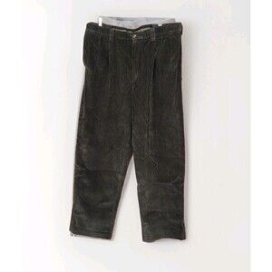 LL Bean Comfort Waist Black Men's 38X31 Corduroy Pants w/ Pockets classic,‎ work